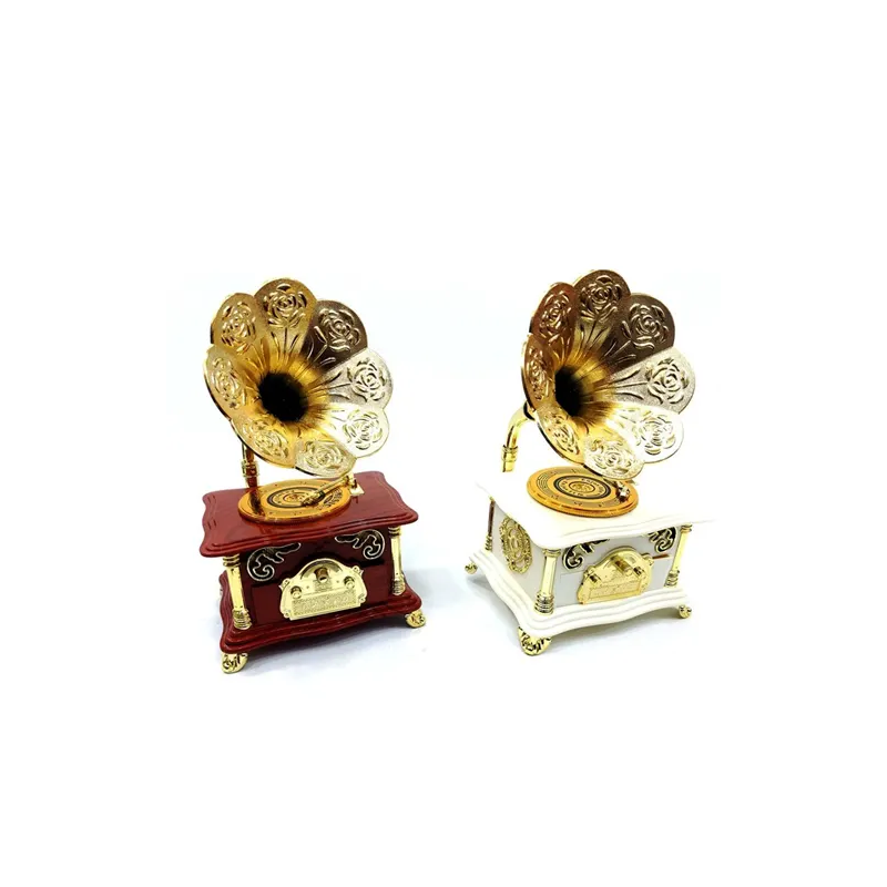 Toptan Gramofon Nostaljik Müzik Kutusu | Mekanik, Detaylı Realist Tasarım
